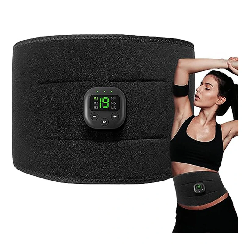 Ems Muscle Stimulator Unisex 6 Massage Modes Abdominal Pulse Trainer Portable Electric Smart Fitness Equipment (image for) Ems Muscle Stimulator Unisex 6 Massage Modes Abdominal Pulse Trainer Portable Electric Smart Fitness Equipment